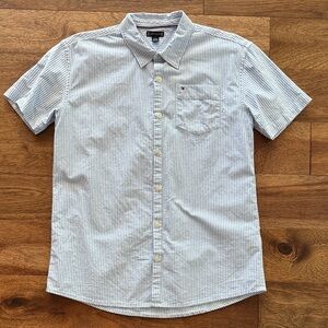 Tommy Hilfiger Kids Blue Striped Button-Down Shirt